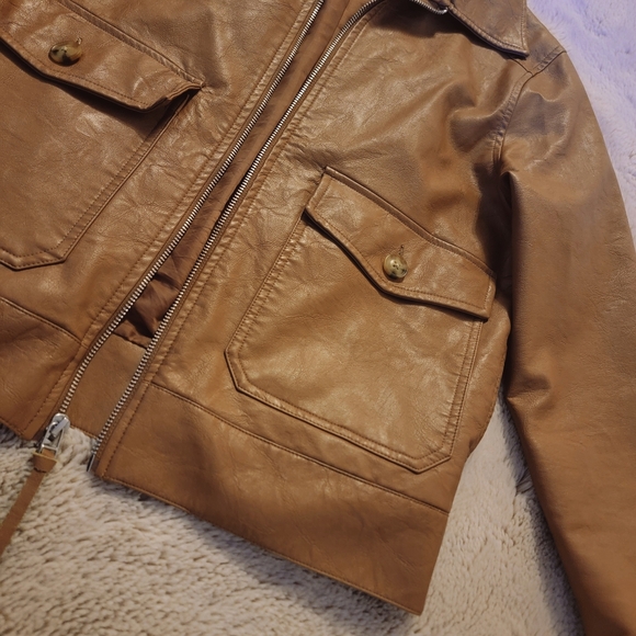 Faux Lather Jacket - Picture 2 of 8